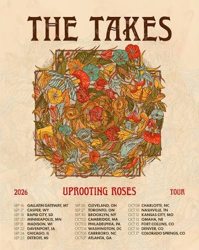 The Takes 2026 concert poster